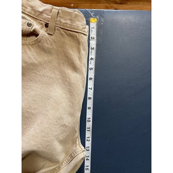 L.L. Bean Womens Tan Jeans Sz 16 Petite Orginal Fit / Relaxed Denim Plus Size - Picture 5 of 7